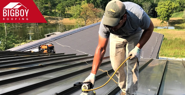 Roofer applying advanced roofing techniques highlighting innovations.